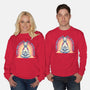 I Found Inner Peace-Unisex-Crew Neck-Sweatshirt-glitchygorilla