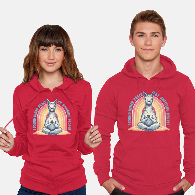 I Found Inner Peace-Unisex-Pullover-Sweatshirt-glitchygorilla