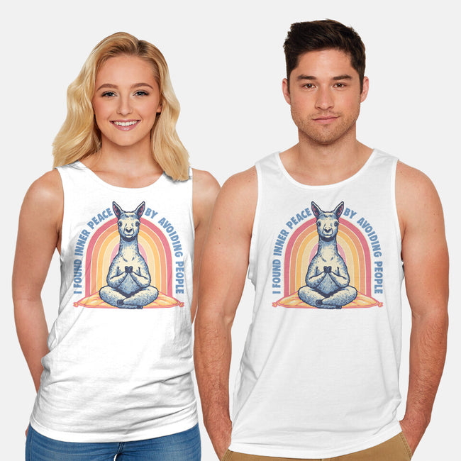 I Found Inner Peace-Unisex-Basic-Tank-glitchygorilla