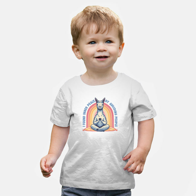 I Found Inner Peace-Baby-Basic-Tee-glitchygorilla
