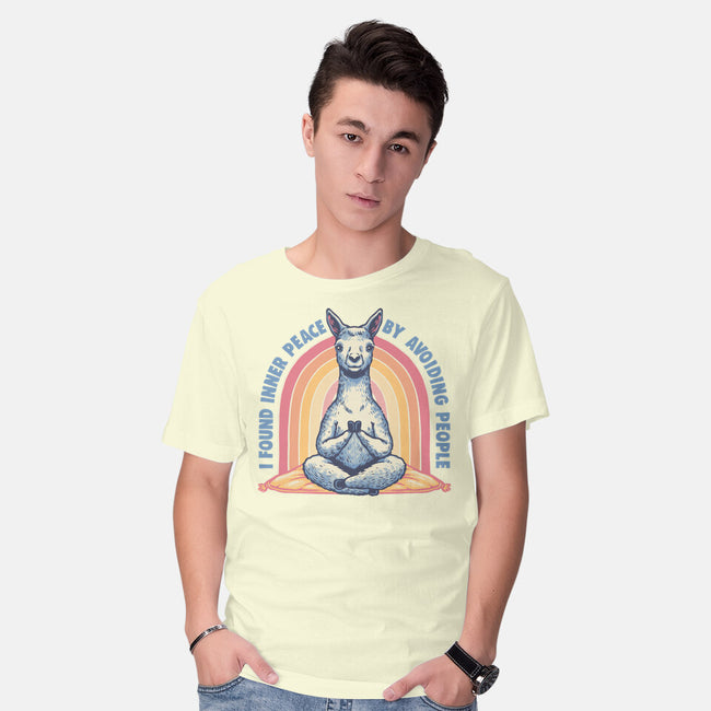 I Found Inner Peace-Mens-Basic-Tee-glitchygorilla
