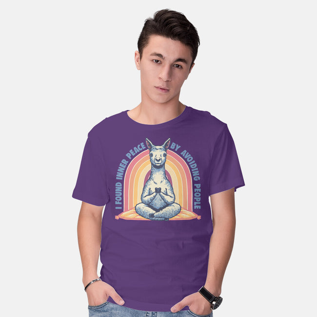 I Found Inner Peace-Mens-Basic-Tee-glitchygorilla
