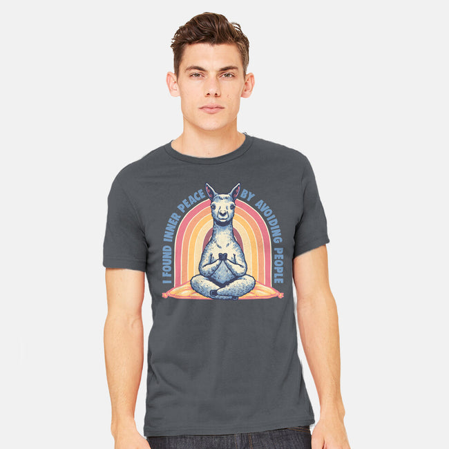 I Found Inner Peace-Mens-Heavyweight-Tee-glitchygorilla