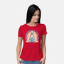 I Found Inner Peace-Womens-Basic-Tee-glitchygorilla