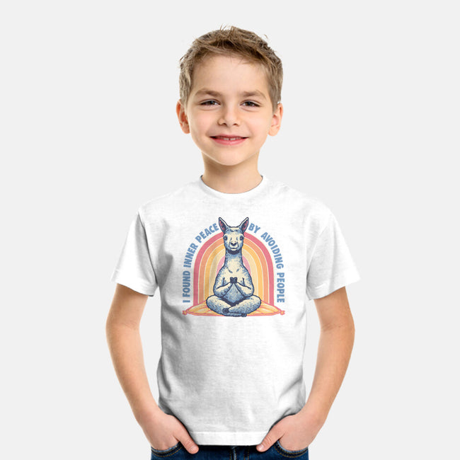 I Found Inner Peace-Youth-Basic-Tee-glitchygorilla