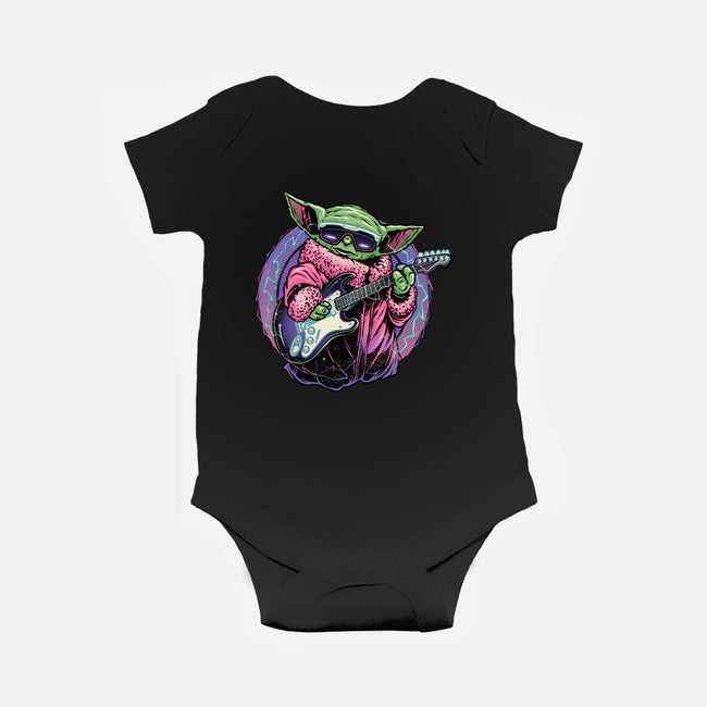 Electric Galaxy-Baby-Basic-Onesie-glitchygorilla