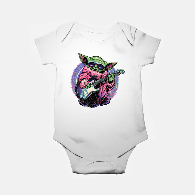 Electric Galaxy-Baby-Basic-Onesie-glitchygorilla