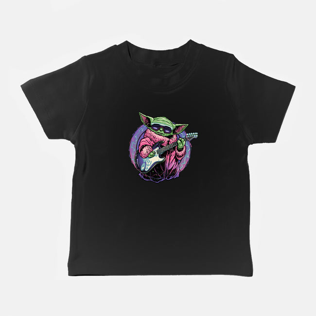 Electric Galaxy-Baby-Basic-Tee-glitchygorilla