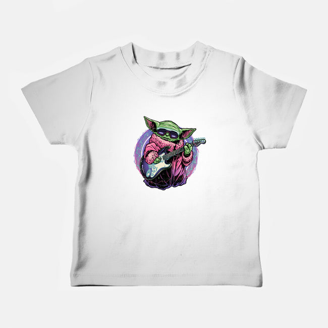 Electric Galaxy-Baby-Basic-Tee-glitchygorilla