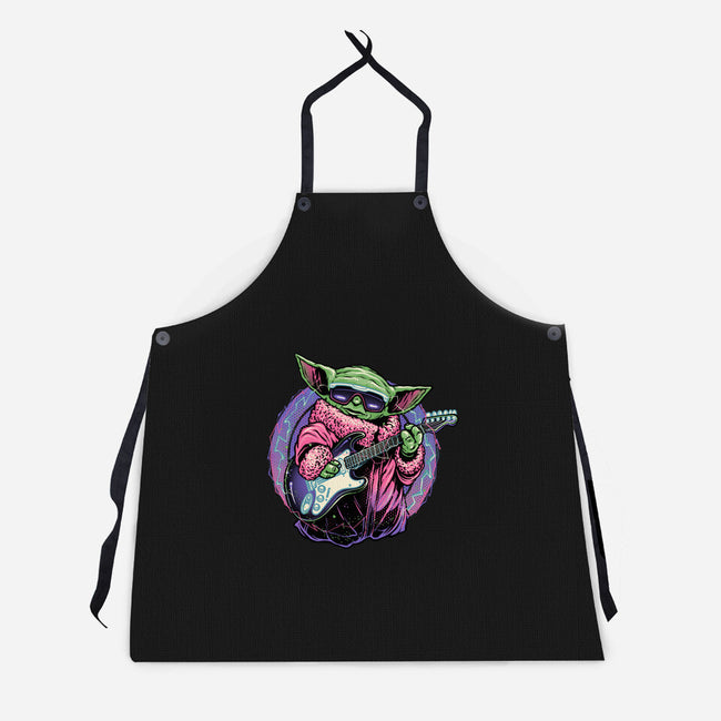 Electric Galaxy-Unisex-Kitchen-Apron-glitchygorilla