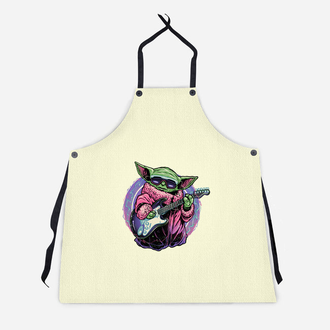 Electric Galaxy-Unisex-Kitchen-Apron-glitchygorilla