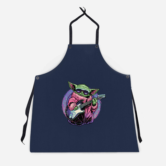 Electric Galaxy-Unisex-Kitchen-Apron-glitchygorilla