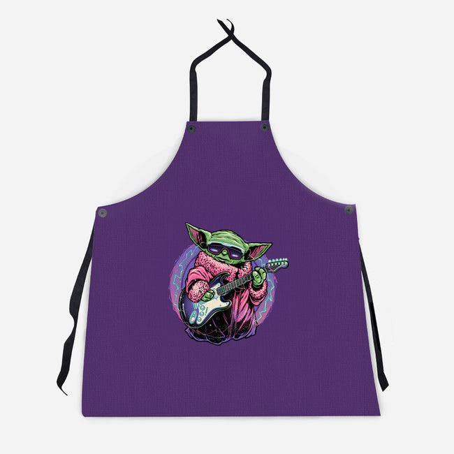 Electric Galaxy-Unisex-Kitchen-Apron-glitchygorilla
