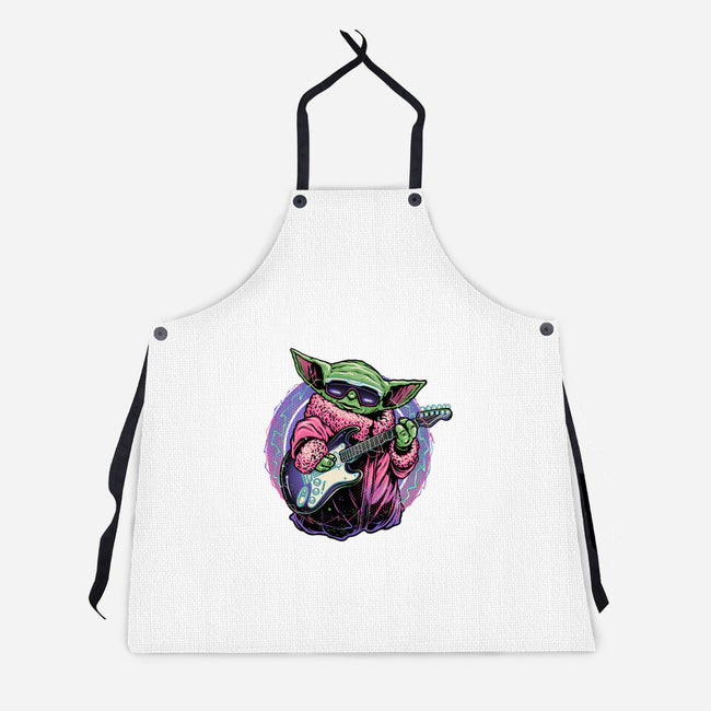 Electric Galaxy-Unisex-Kitchen-Apron-glitchygorilla