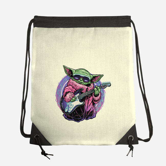 Electric Galaxy-None-Drawstring-Bag-glitchygorilla