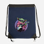 Electric Galaxy-None-Drawstring-Bag-glitchygorilla