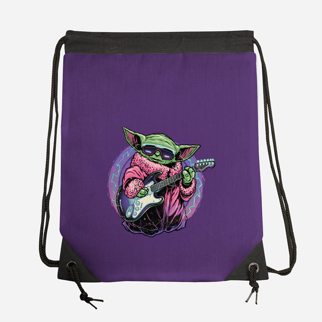 Electric Galaxy-None-Drawstring-Bag-glitchygorilla