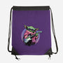 Electric Galaxy-None-Drawstring-Bag-glitchygorilla
