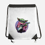 Electric Galaxy-None-Drawstring-Bag-glitchygorilla