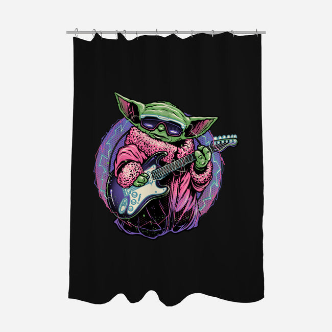 Electric Galaxy-None-Polyester-Shower Curtain-glitchygorilla