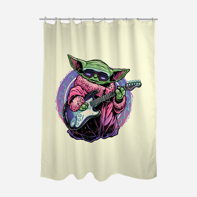 Electric Galaxy-None-Polyester-Shower Curtain-glitchygorilla