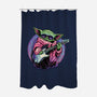 Electric Galaxy-None-Polyester-Shower Curtain-glitchygorilla