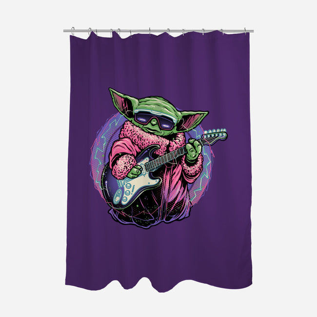 Electric Galaxy-None-Polyester-Shower Curtain-glitchygorilla