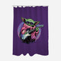 Electric Galaxy-None-Polyester-Shower Curtain-glitchygorilla