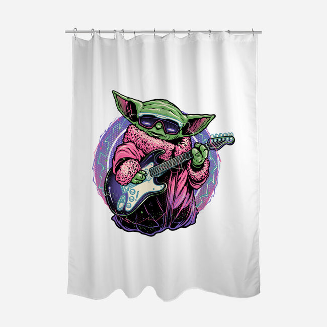 Electric Galaxy-None-Polyester-Shower Curtain-glitchygorilla