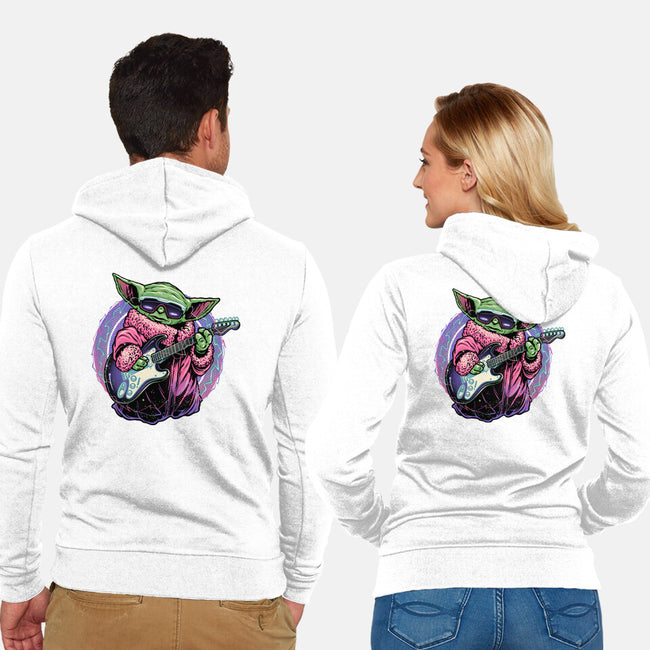 Electric Galaxy-Unisex-Zip-Up-Sweatshirt-glitchygorilla