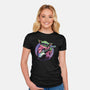 Electric Galaxy-Womens-Fitted-Tee-glitchygorilla