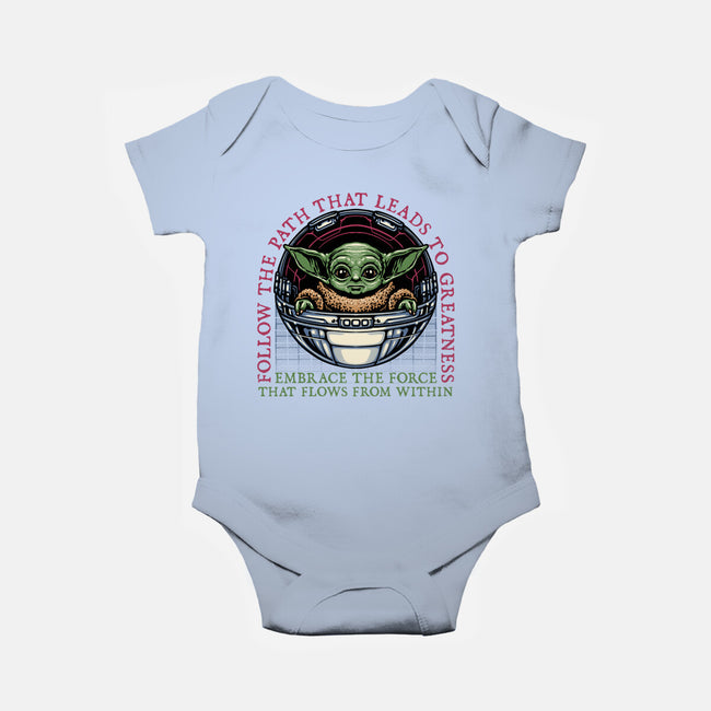 Path that leads to greatness-Baby-Basic-Onesie-glitchygorilla