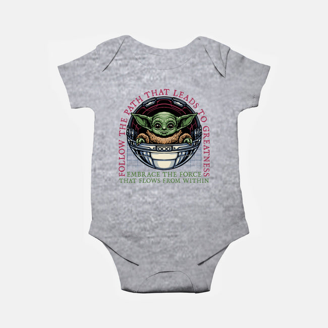 Path that leads to greatness-Baby-Basic-Onesie-glitchygorilla