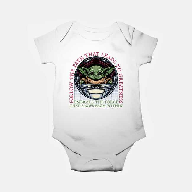 Path that leads to greatness-Baby-Basic-Onesie-glitchygorilla