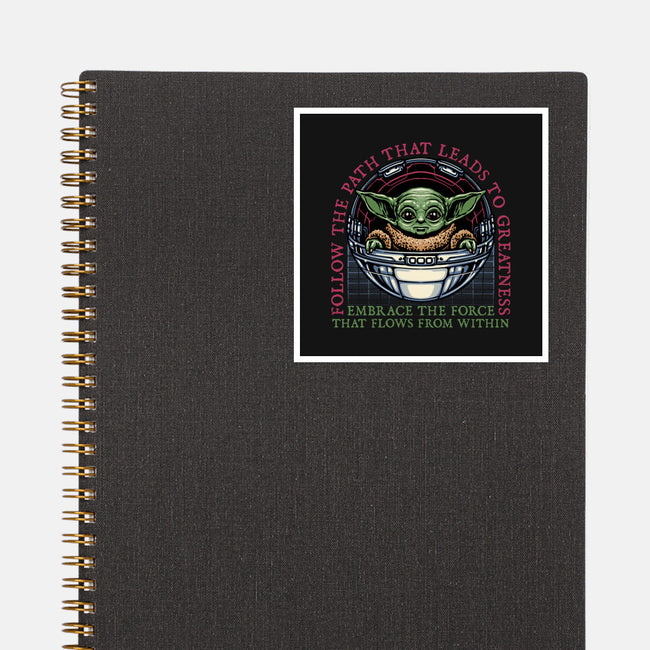 Path that leads to greatness-None-Glossy-Sticker-glitchygorilla