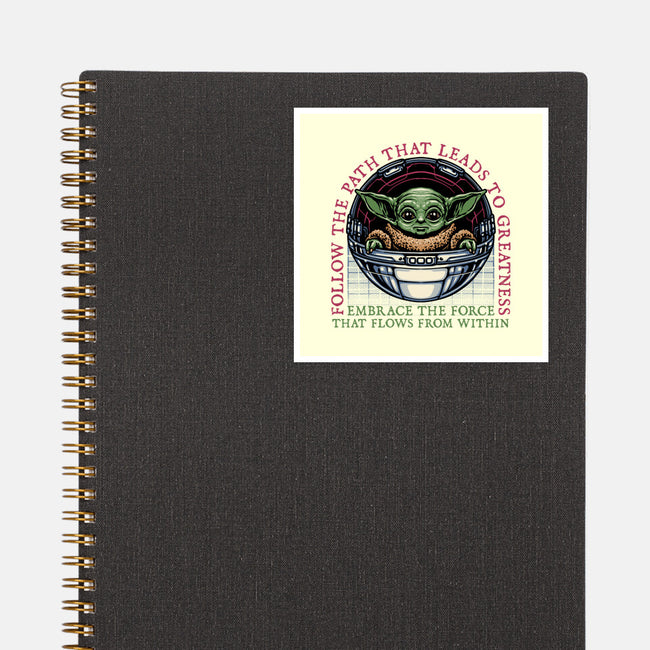 Path that leads to greatness-None-Glossy-Sticker-glitchygorilla