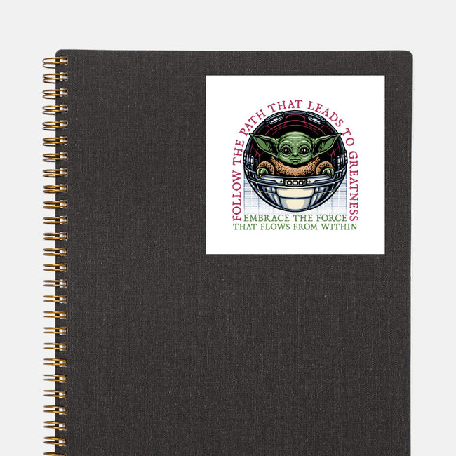 Path that leads to greatness-None-Glossy-Sticker-glitchygorilla