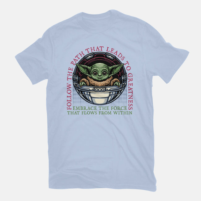 Path that leads to greatness-Womens-Fitted-Tee-glitchygorilla
