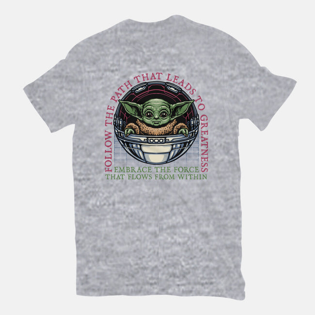 Path that leads to greatness-Womens-Fitted-Tee-glitchygorilla