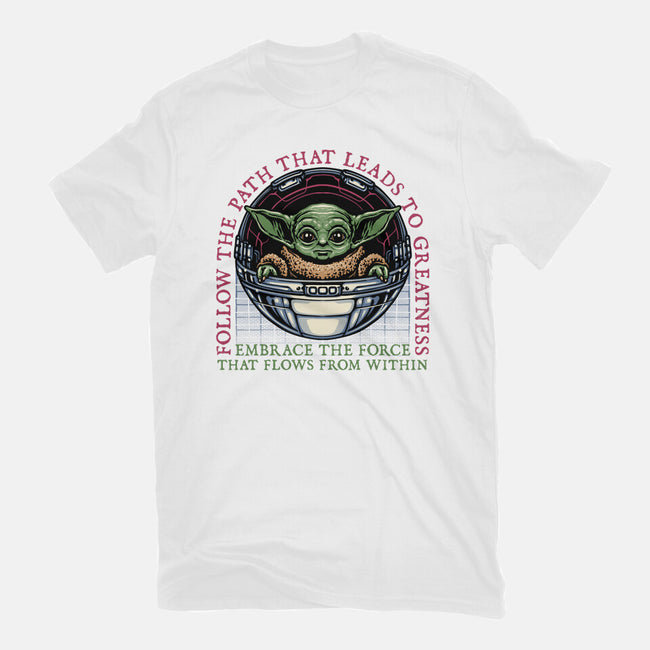Path that leads to greatness-Womens-Fitted-Tee-glitchygorilla