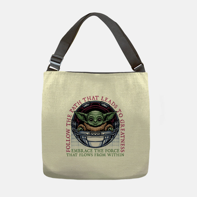 Path that leads to greatness-None-Adjustable Tote-Bag-glitchygorilla