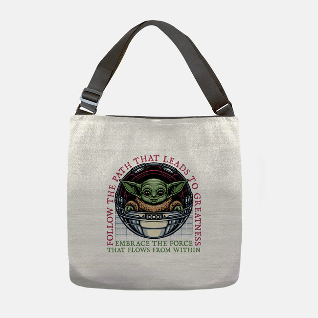 Path that leads to greatness-None-Adjustable Tote-Bag-glitchygorilla