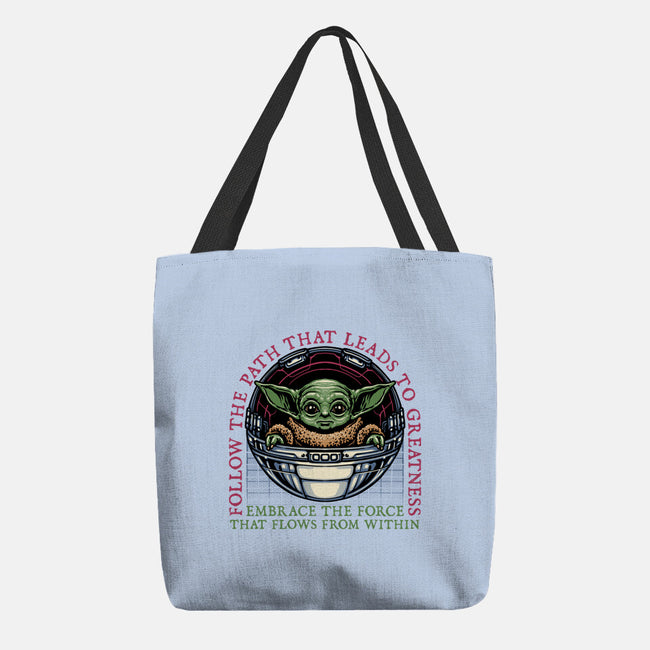 Path that leads to greatness-None-Basic Tote-Bag-glitchygorilla
