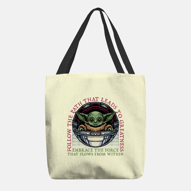 Path that leads to greatness-None-Basic Tote-Bag-glitchygorilla