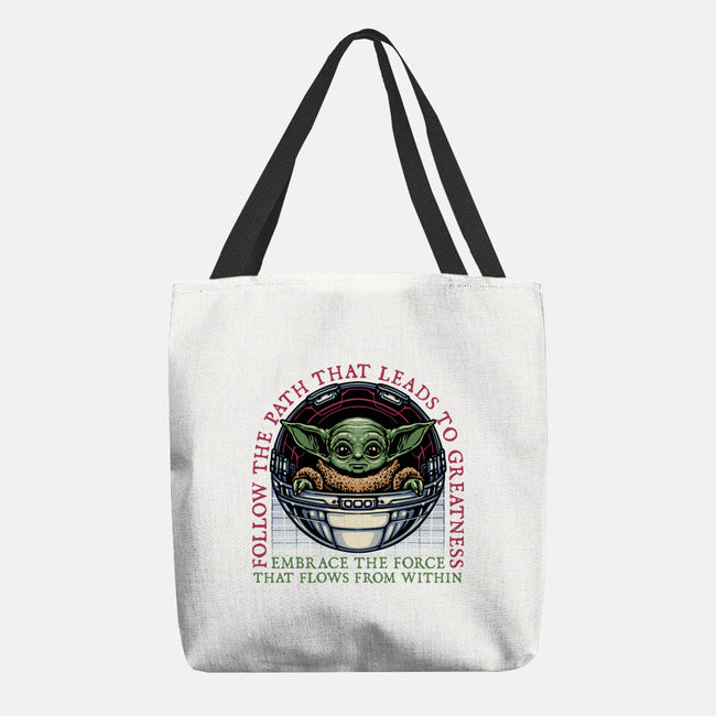 Path that leads to greatness-None-Basic Tote-Bag-glitchygorilla