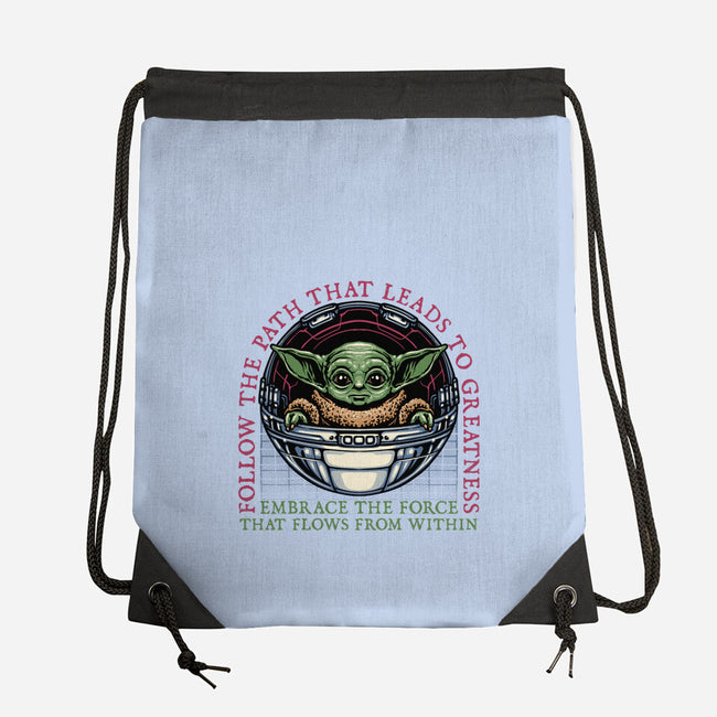 Path that leads to greatness-None-Drawstring-Bag-glitchygorilla