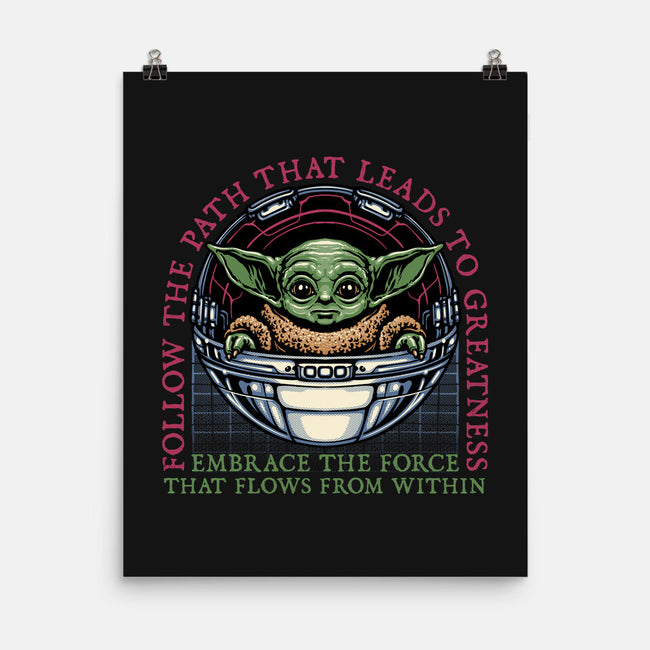 Path that leads to greatness-None-Matte-Poster-glitchygorilla