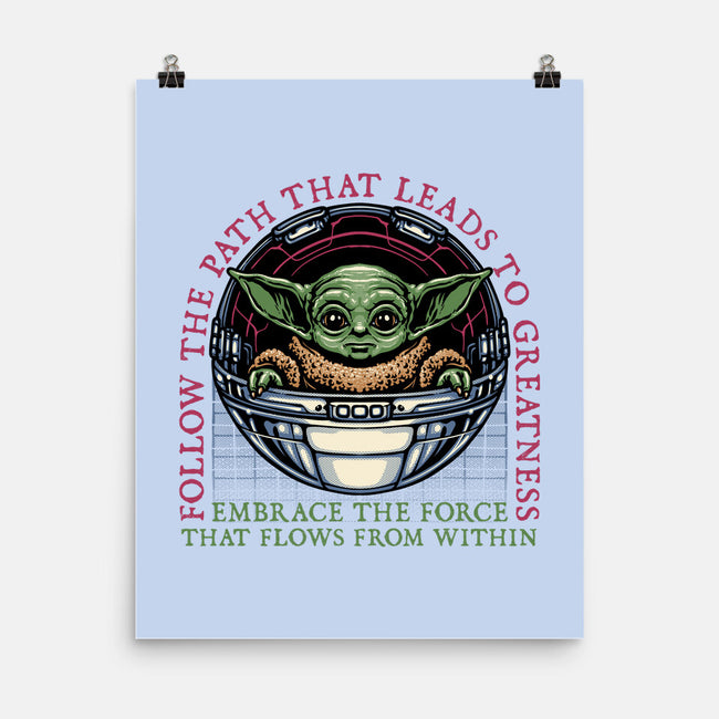 Path that leads to greatness-None-Matte-Poster-glitchygorilla