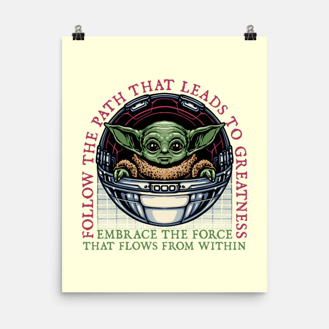 Path that leads to greatness-None-Matte-Poster-glitchygorilla