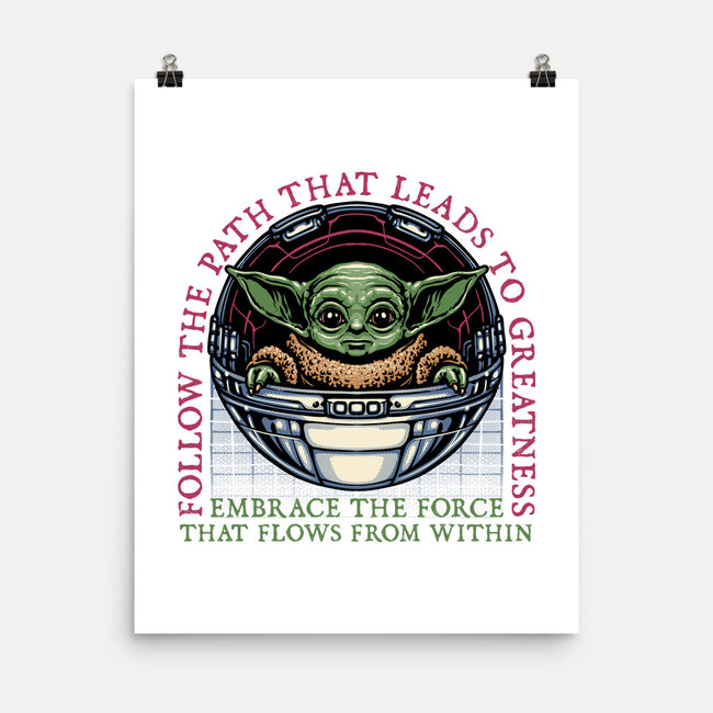 Path that leads to greatness-None-Matte-Poster-glitchygorilla